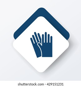 cleaning gloves icon