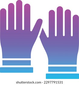 Icono vector Guantes de limpieza. Se puede usar para imprimir, móviles y aplicaciones web.