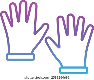 Cleaning Gloves vector icon. Can be used for printing, mobile and web applications.