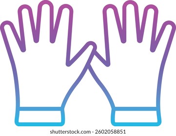 Cleaning Gloves vector icon. Can be used for printing, mobile and web applications.