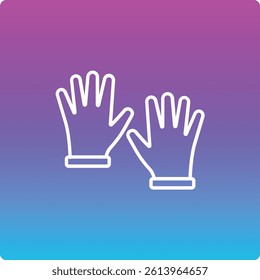 Cleaning Gloves vector icon. Can be used for printing, mobile and web applications.