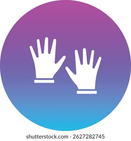 Cleaning Gloves vector icon. Can be used for printing, mobile and web applications.