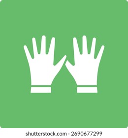 Icono de Vector de guantes de limpieza. Se puede utilizar para aplicaciones de impresión, móviles y de Web.