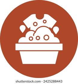 Cleaning Glyph Circle Style Icon