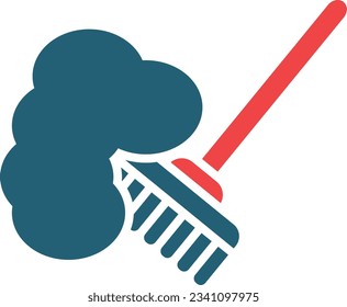 Cleaning Glyph Two Color Icon For Personal And Commercial Use.
