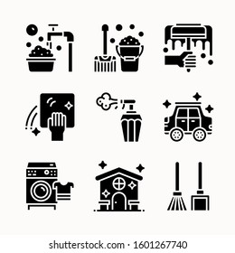 Cleaning of Glyph vector icons