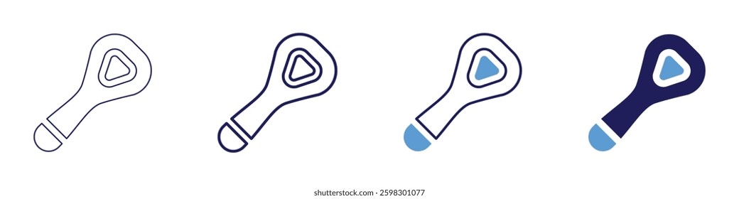 Cleaning grout lines icon in 4 different styles. Thin Line, Line, Bold Line, Duotone. Duotone style. Editable stroke.
