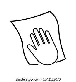 cleaning hand icon