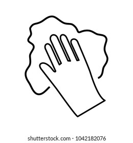 cleaning hand icon