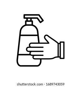 Cleaning Hand Soap Wash icon vector design templates