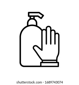 Cleaning Hand Soap Wash icon vector design templates