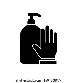 Cleaning Hand Soap Wash icon vector design templates
