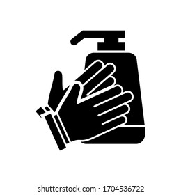 Cleaning Hand Soap Wash icon vector design templates