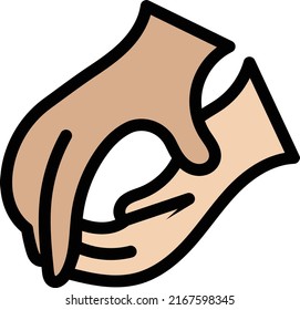 Limpieza de la mano Ilustración vectorial en un fondo transparente.Símbolos de calidad premium.Icono vectorial de trazo para el concepto y el diseño gráfico.