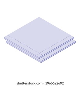Cleaning handkerchief icon. Isometric of Cleaning handkerchief vector icon for web design isolated on white background