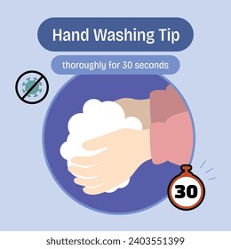 cleaning hands with a lot of foam on them