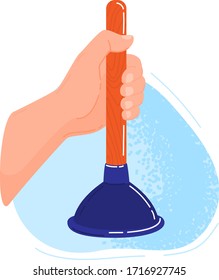 Cleaning hands stop covid, virus washing domestic tools. Disinfection equipment, sanitation isolated on white human hands cleaner service, housework set. Hygiene cleanup chores vector illustration.