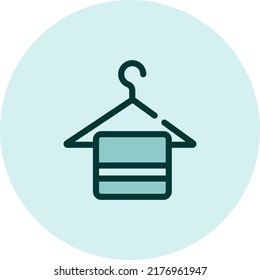 Cleaning hanger, illustration, vector on a white background.