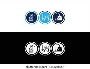 Cleaning & Home Care Service Logo 