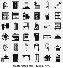 Cleaning home icons set. Simple style of 36 cleaning home vector icons for web for any design