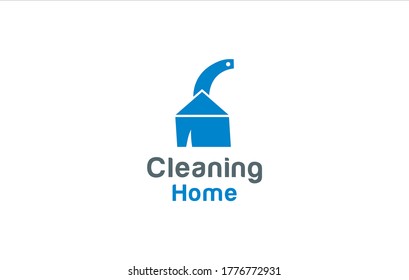 Cleaning Home Logo Vector Templates