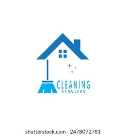 Cleaning Home Service Logo Vector Template