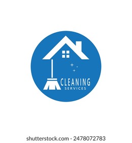 Cleaning Home Service Logo Vector Template