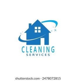 Cleaning Home Service Logo Vector Template