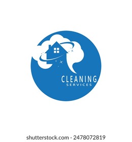 Cleaning Home Service Logo Vector Template