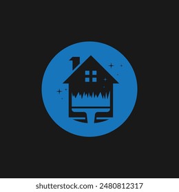 Cleaning Home Service Logo Vector Template