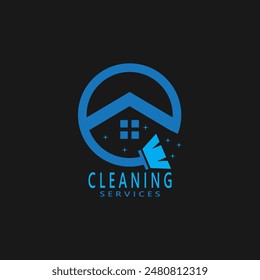 Cleaning Home Service Logo Vector Template