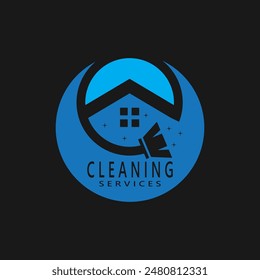 Cleaning Home Service Logo Vector Template