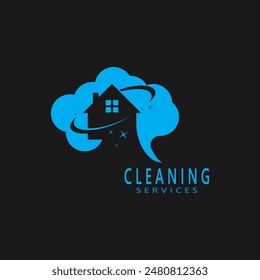 Cleaning Home Service Logo Vector Template