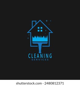 Cleaning Home Service Logo Vector Template