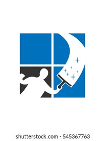 Cleaning homes logo vector