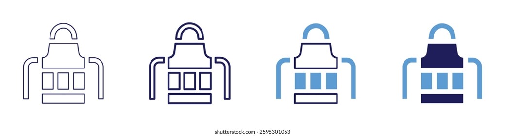 Cleaning house checklist icon in 4 different styles. Thin Line, Line, Bold Line, Duotone. Duotone style. Editable stroke.