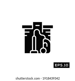 Cleaning House Icon Vector. House Keeping Symbol Vector