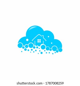 Cleaning House logo designs concept,  Clean Service logo symbol stock illustration