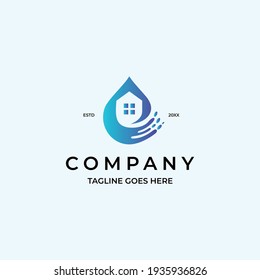 cleaning house logo icon vector template