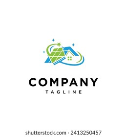 Logo des Reinigungshauses Symbol Vektorvorlage.eps