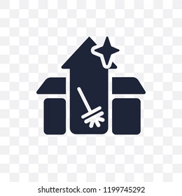 Cleaning House transparent icon. Cleaning House symbol design from Cleaning collection. Simple element vector illustration on transparent background.
