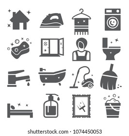 Cleaning and Housework icons