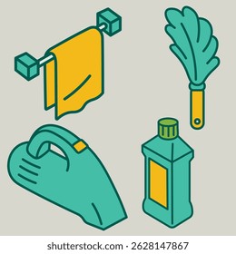 Cleaning and Hygiene Cartoon Icon