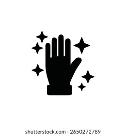 Cleaning Hygiene icon set in thin line style