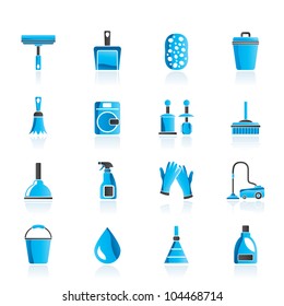 Cleaning and hygiene icons - vector icon set