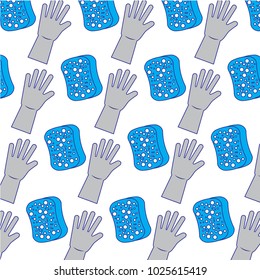cleaning hygiene sponge and gloves wallpaper