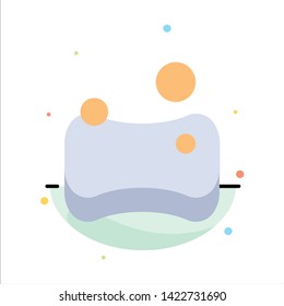 Cleaning, Hygienic, Sponge Abstract Flat Color Icon Template