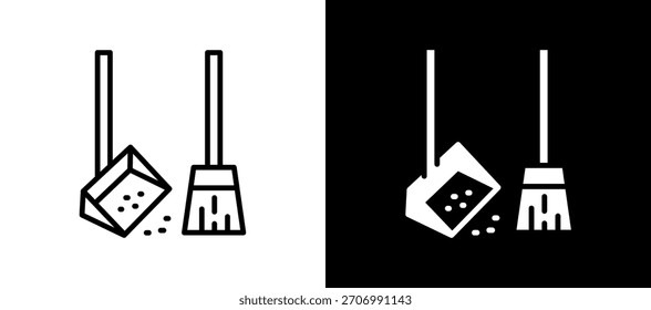 Cleaning Icon Ilustración vectorial en blanco y negro