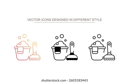Cleaning icon design with white background stock illustration