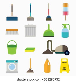 cleaning icon object design vector